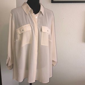 TAN SHEER BLOUSE